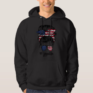 Messy Haar Vrouw Bun Amerikaans Yaya Leven 4e van  Hoodie