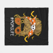 Messy Hair Bun Ma Life spooky Halloween Fleece Deken (Voorkant (Horizontaal))