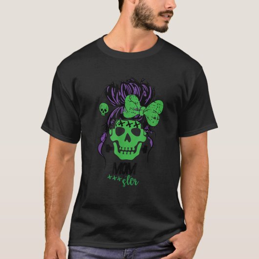 Messy Hair Bun Monster T-shirt (Voorkant)