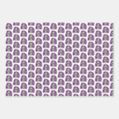 Messy Hair Creepy Doll Head Inpakpapier Vel (Voorkant 3)