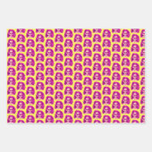 Messy Hair Creepy Doll Head Inpakpapier Vel (Voorkant)