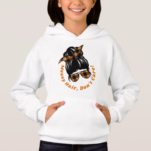 Messy Hair, Don't Care Sweatshirt (Voorkant)