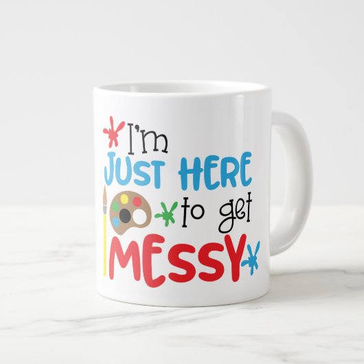 Messy - Jumbo-Mok Grote Koffiekop (Voorkant rechts)