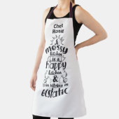 Messy Kitchen is Happy en Ecstatische Specialized Schort (Insitu)