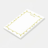 Messy Loops Doodle Lijst CUSTOM NAME Notitieblok Post-it® Notes (Schuin)