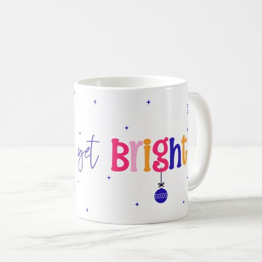 Messy maar toch helder vakantieontwerp - feestelij koffiemok (Voorkant rechts)