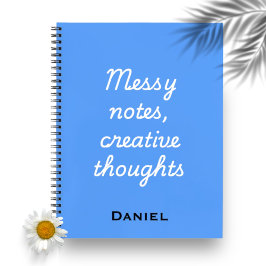 Messy Notes, Creative Thoughts – Notebook Quotes Notitieboek