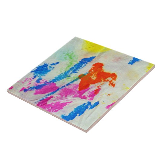 Messy Paint Tegeltje (Zijkant)