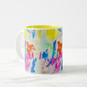 Messy Paint Tweekleurige Koffiemok (Voorkant links)