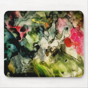 Messy Palette Cool Abstract Patroon Muismat