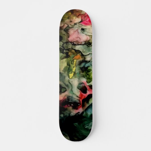 Messy Palette Cool Abstract Patroon Persoonlijk Skateboard (Voorkant)