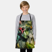 Messy Palette Cool Abstract Patroon Schort (Gedragen)