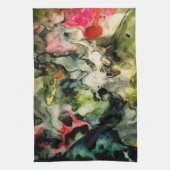 Messy Palette Cool Abstract Patroon Theedoek (Verticaal)