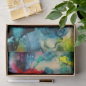 Messy Palette Cool Abstract Patroon Tissuepapier (Geschenk)