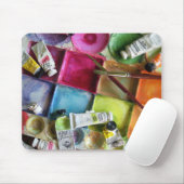 Messy Palette - Mousepad Muismat (Met muis)