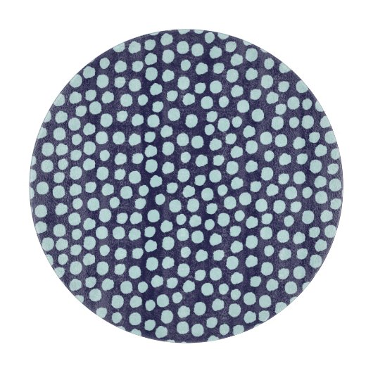 Messy polka dots, trendy inktpatroon. snijplank (Voorkant)