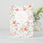 Messy Wildflowers Bedankkaart (Staand voorkant)