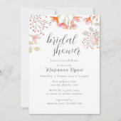 Messy Wildflowers Bruids Douche Uitnodiging (Voorkant)
