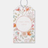 Messy Wildflowers Gift Labels Cadeaulabel (Voorkant)