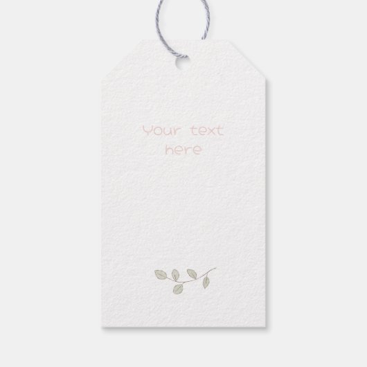 Messy Wildflowers Gift Labels Cadeaulabel (Achterkant)