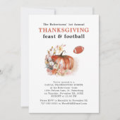 Mest en Football Thanksgiving Kaart (Voorkant)