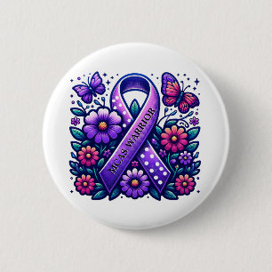 Mestcelactivatiesyndroom MCAS-krijger Ronde Button 5,7 Cm