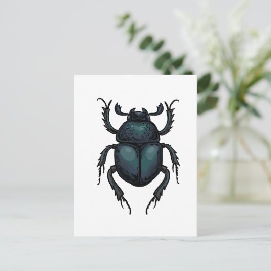 mestkever briefkaart (Staand voorkant)