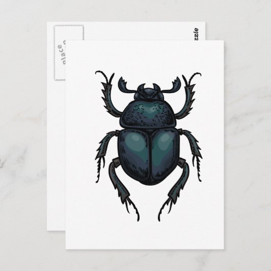 mestkever briefkaart (Voorkant / Achterkant)