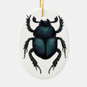 mestkever keramisch ornament (Achterkant)