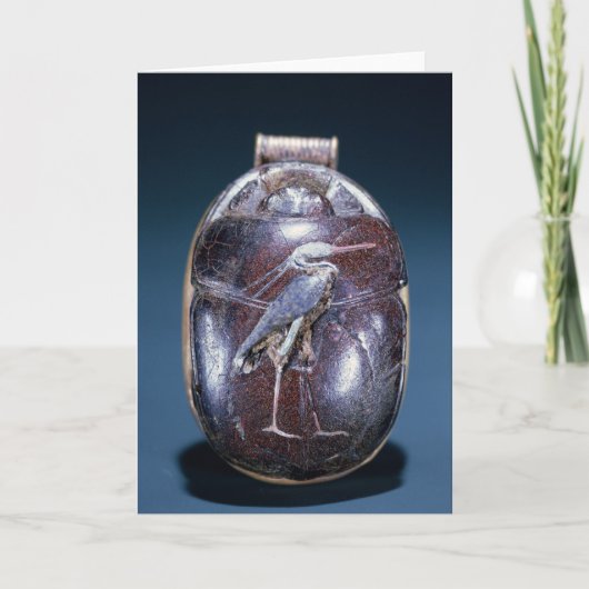 Mestkever met Reiger, van Graf van Tutankhamun Kaart (Voorkant)