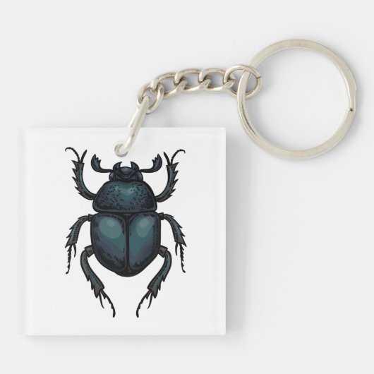 mestkever sleutelhanger (Achterkant)