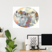 Mestkoel Zeus en Europa ART PRINT lowbrow (Thuiskantoor)