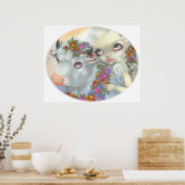 Mestkoel Zeus en Europa ART PRINT lowbrow (Keuken)