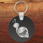 meststof in zilver sleutelhanger (Voorkant)