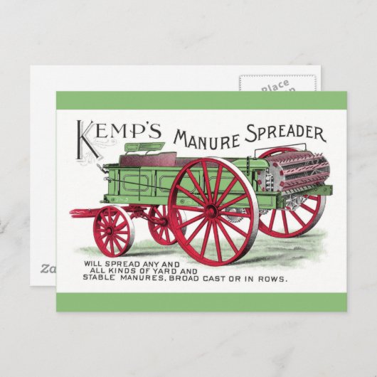 meststrooimachine briefkaart (Voorkant / Achterkant)