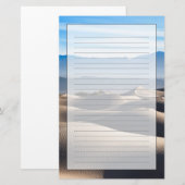 Mesvrij Flat Sand Dunes Briefpapier (Voorkant / Achterkant)
