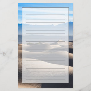 Mesvrij Flat Sand Dunes Briefpapier