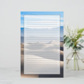 Mesvrij Flat Sand Dunes Briefpapier (Staand voorkant)