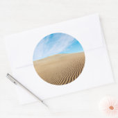 Mesvrij Flats Sand Dunes Ronde Sticker (Envelop)