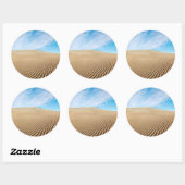 Mesvrij Flats Sand Dunes Ronde Sticker (Vel)
