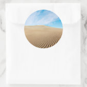 Mesvrij Flats Sand Dunes Ronde Sticker (Tas)