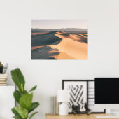 Mesvrij Sand Dunes in Death Valley Poster (Thuiskantoor)