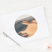 Mesvrij Sand Dunes in Death Valley Ronde Sticker (Envelop)