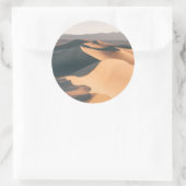 Mesvrij Sand Dunes in Death Valley Ronde Sticker (Tas)