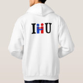 Met 1 uur kan ik 2 glimlach maken hoodie (Achterkant)