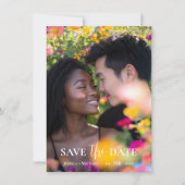 Met 2 foto's Etherische Bloei Save The Date (Voorkant)