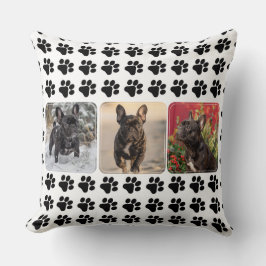 Met 3 aanpasbare foto's Paw-trait Perfectie Kussen