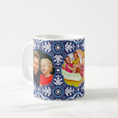 Met 3 afbeeldingen en tekst, Middellandse Zee-Azul Koffiemok (Voorkant links)