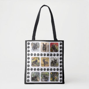Met 9 aanpasbare foto's Paw-trait Perfectie Tote Bag