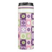Met aangepaste naam Green & paarse Pickleballs Thermosbeker (Achterkant)